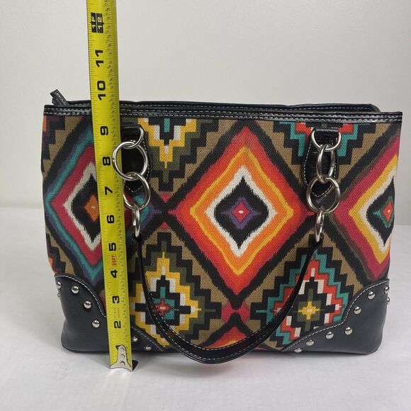 Cleto Concealed Carry Purse Shoulder Bag Protection Aztec Geometric Boho Artsy - Picture 13 of 13